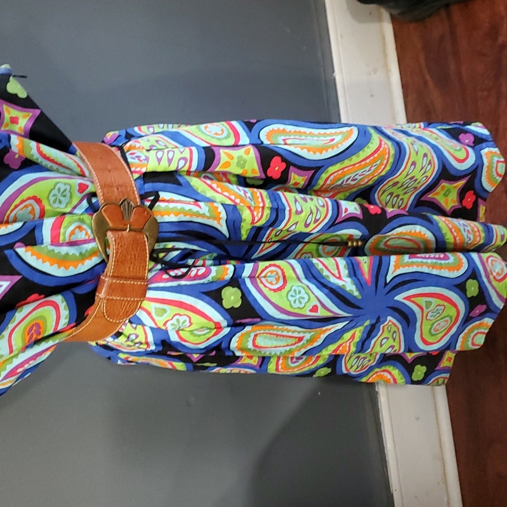 Ellen Tracy floral sleeveless dress size 16 - Picture 6 of 17